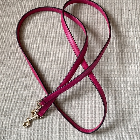 Coach Smooth Leather Pink Wallet Phone with Strap - Picture 4 of 4